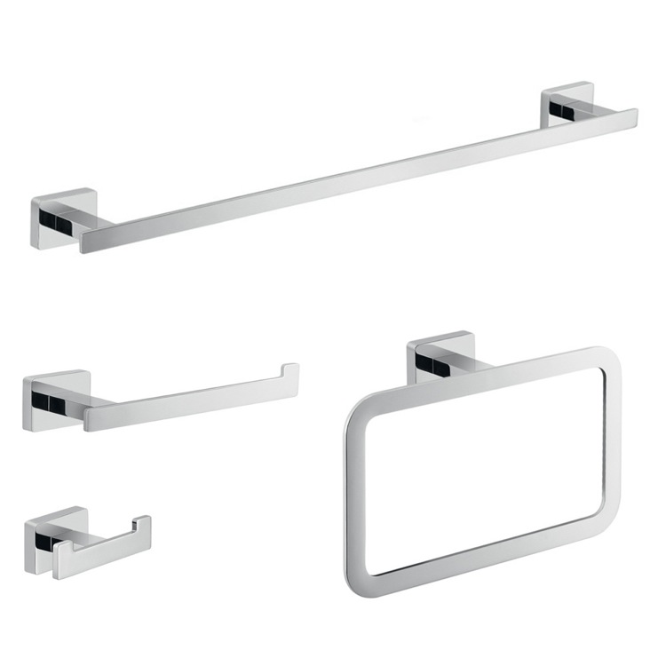 Gedy ATN100 Wall Mounted Chrome Accessory Set